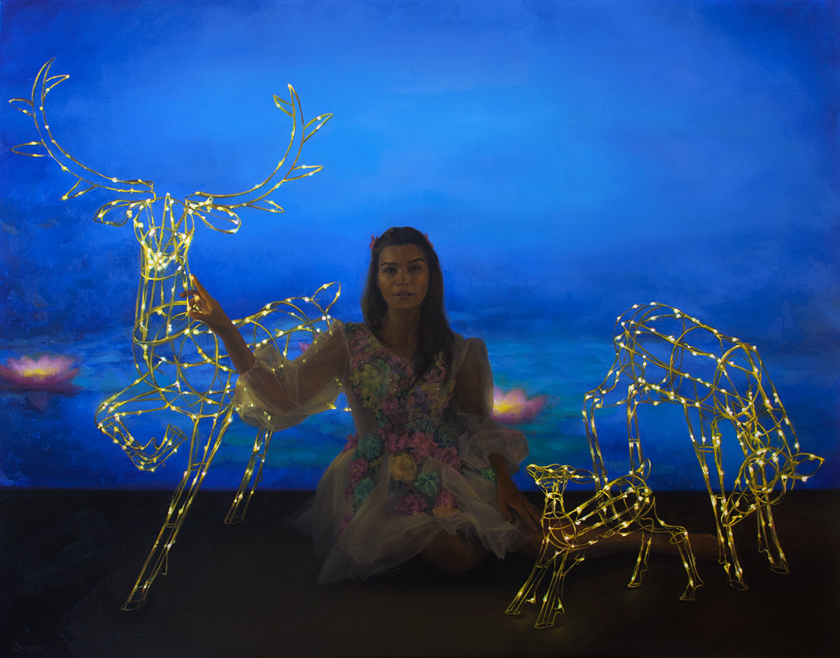 'Midsummer'. Oil on canvas