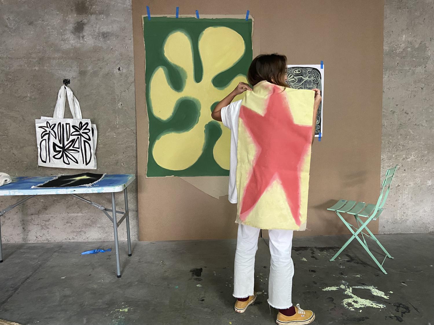 Gabriela in the studio at JO-HS, Mexico City.