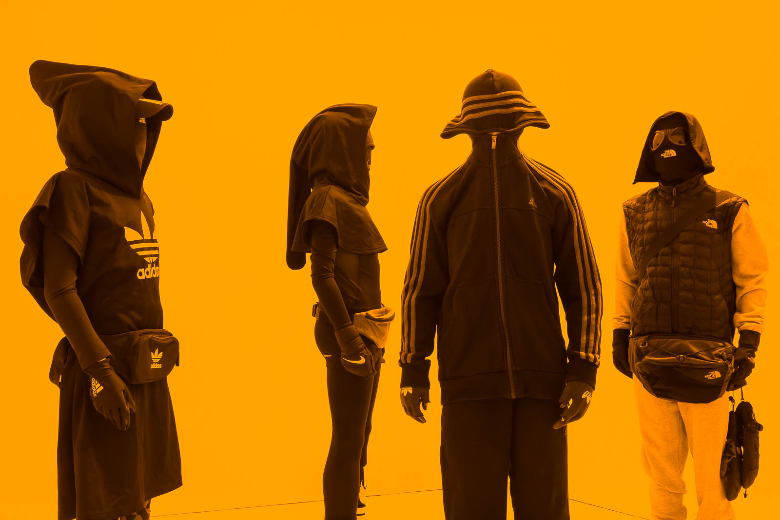 Mark Leckey Costume Design from O Magic Power of Bleakness, 2019 Installation View, Mark Leckey, Cabinet, London, 19 March - 30 April 2022