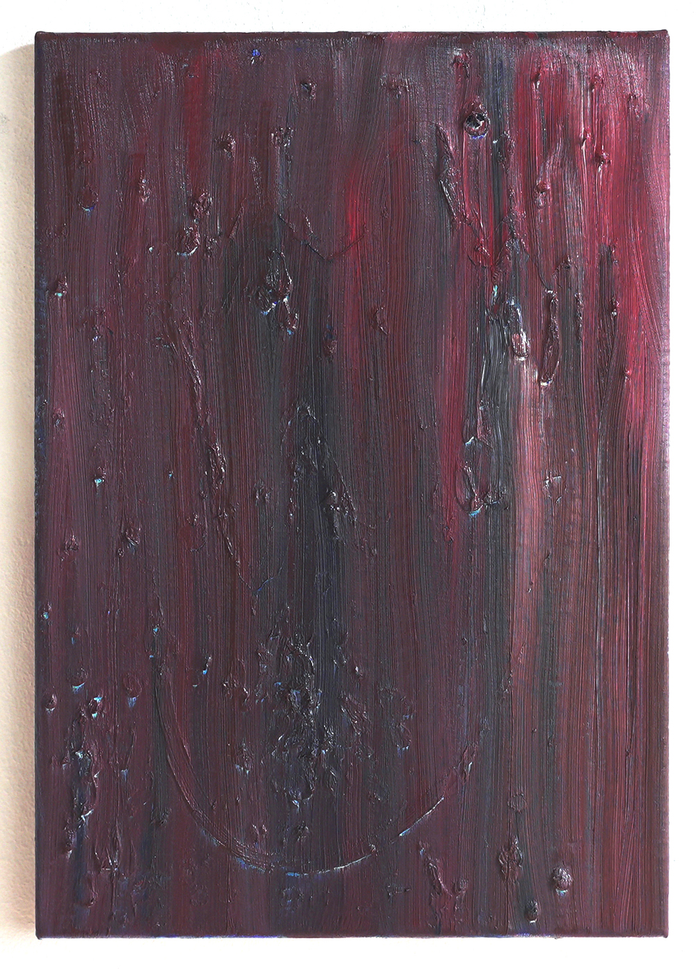Night falls after blue sky, 2024, 43x30cm, oil on canvas