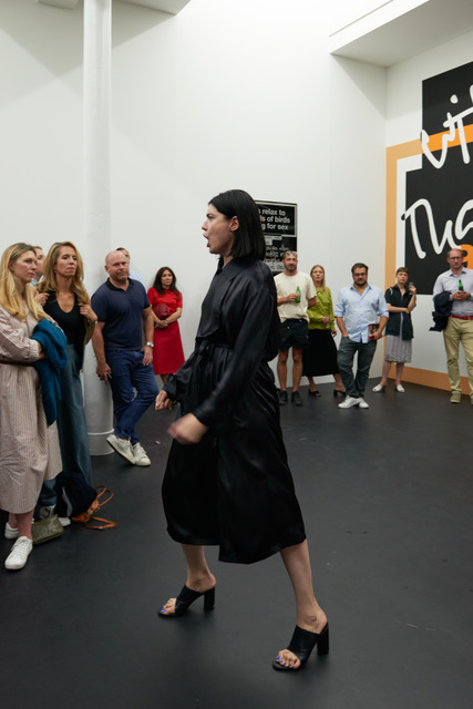 NORA TURATO, someone ought to tell you what it’s really all about, 2019. Performance, Galerie Gregor Staiger, Zurich