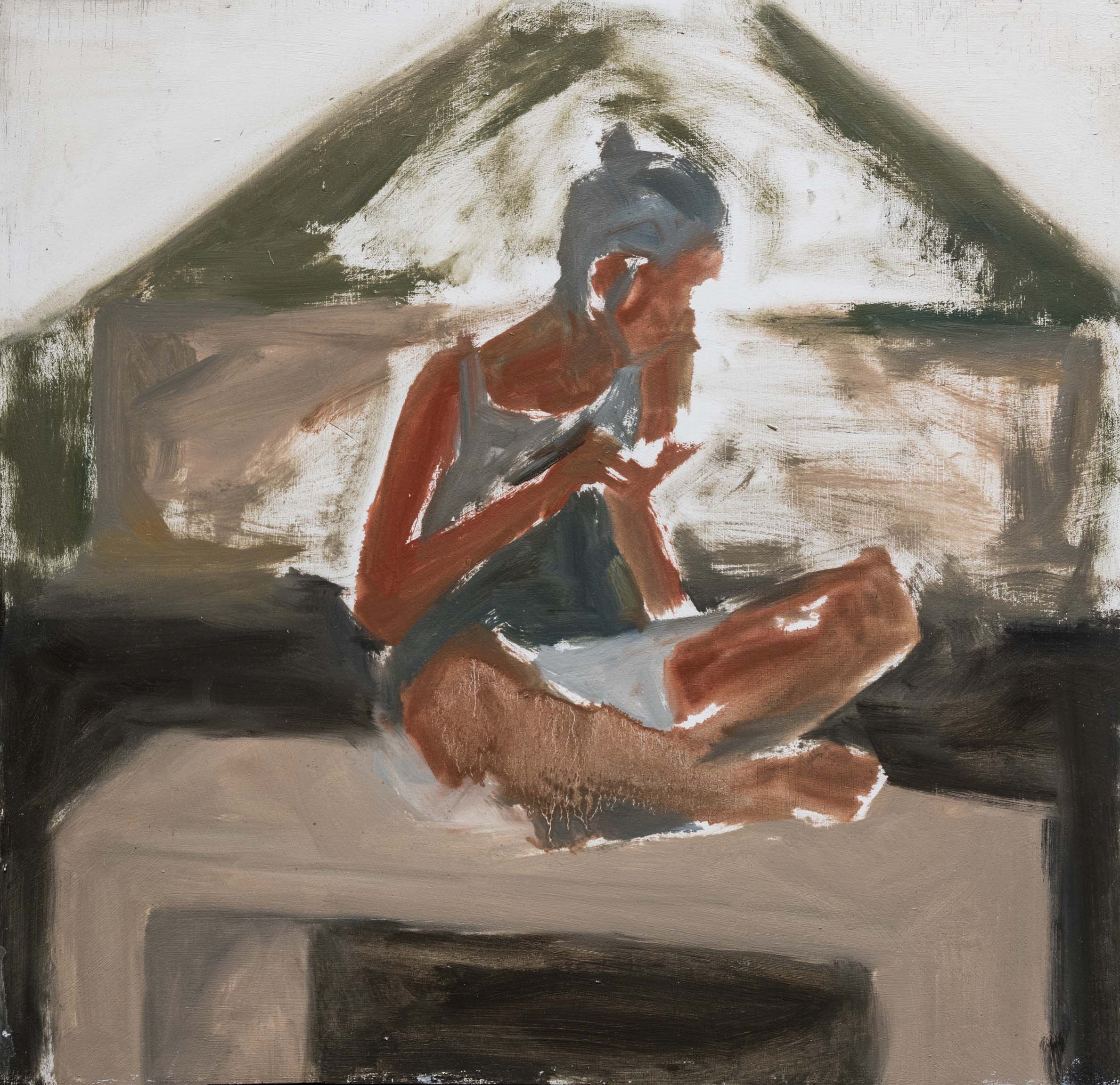 Ilha Verde. 2017. acrylic on wood. 16x16 inches. 41x41 cm.