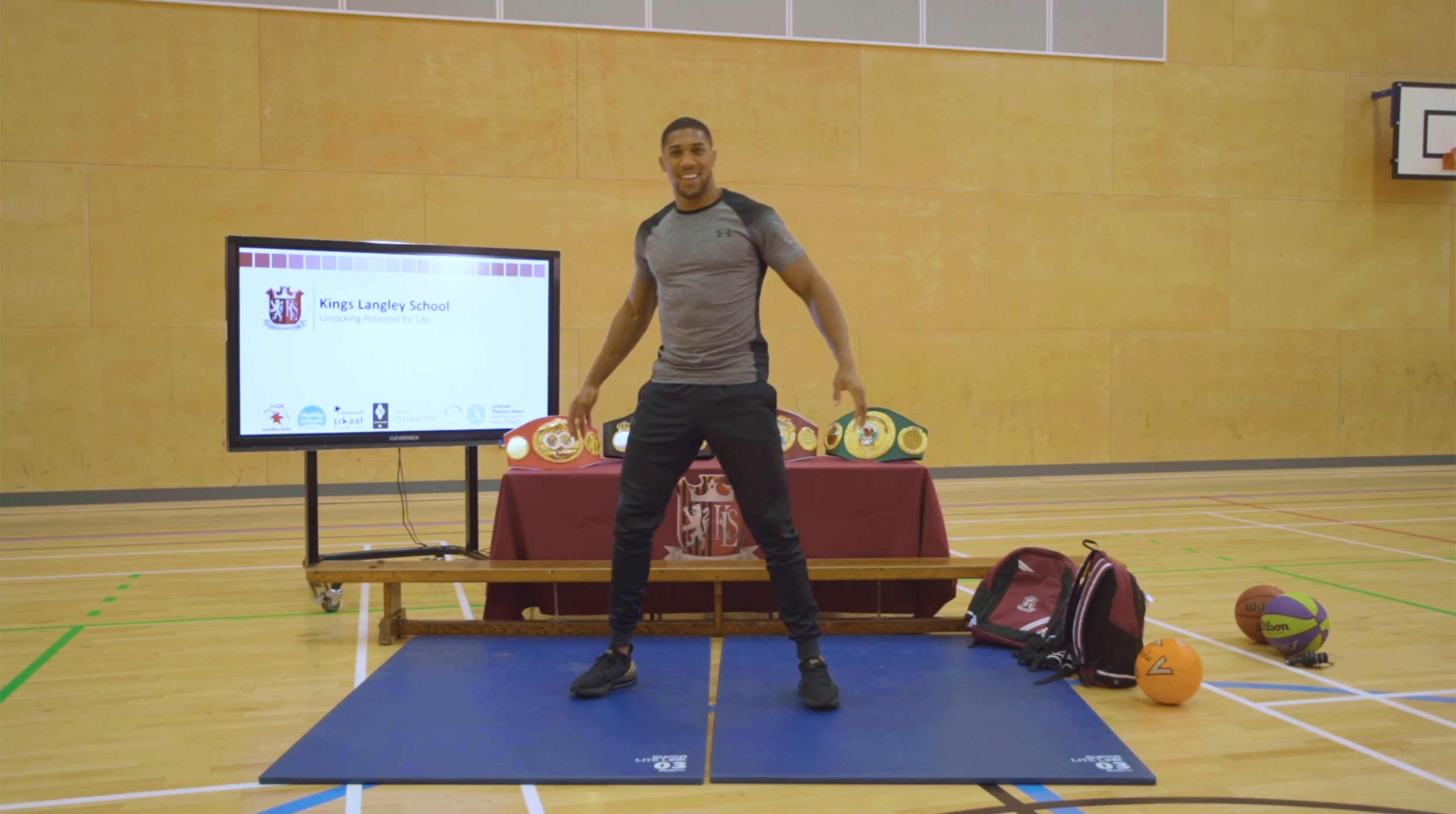 Anthony Joshua School Workout | educational