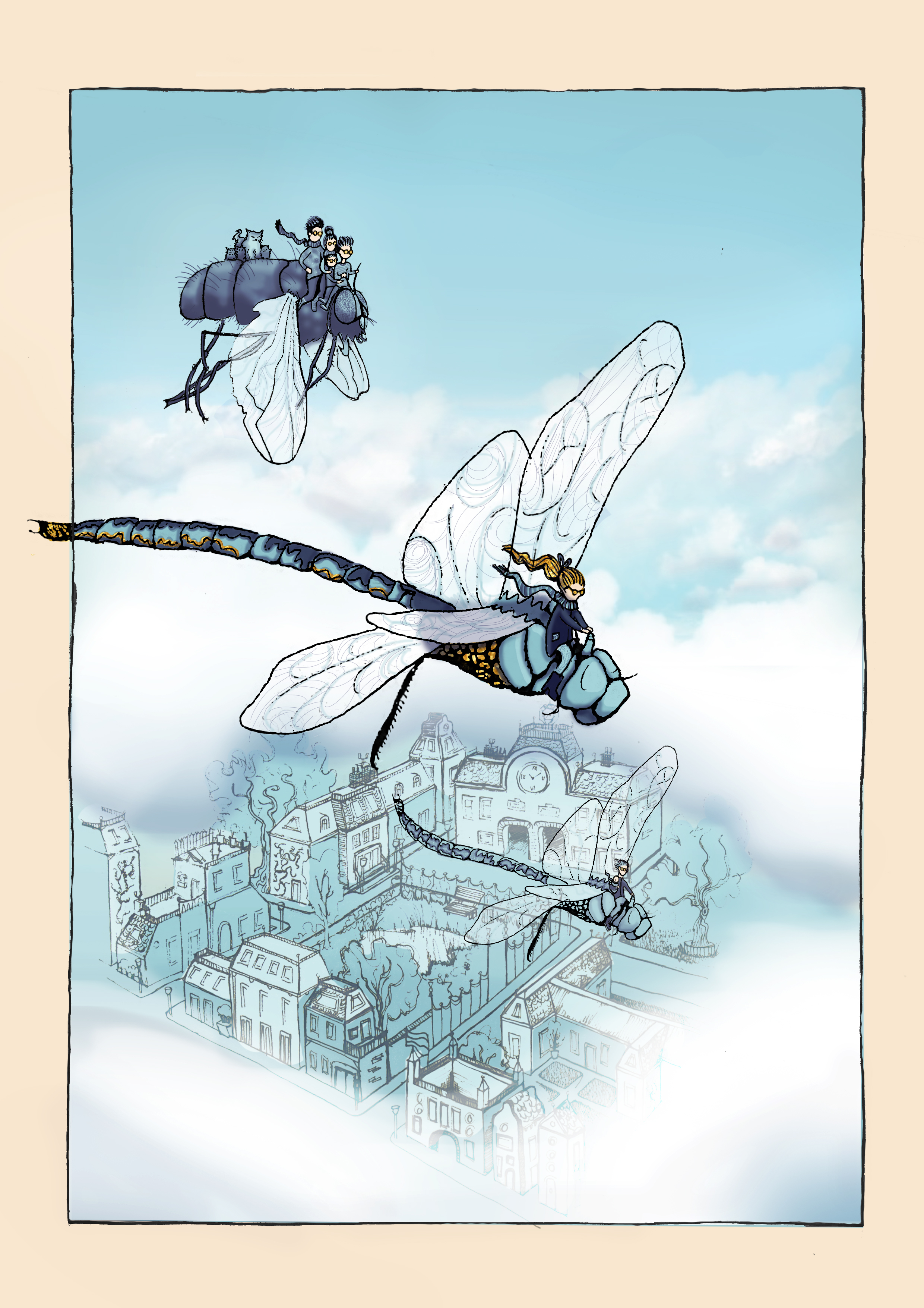 Illustratie ''Blue Mirror''