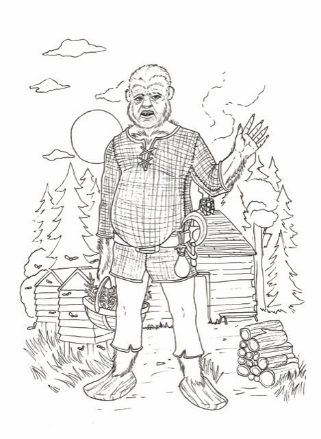 Jo&euml;l LeBlanc : Ours Garou, illustrations 