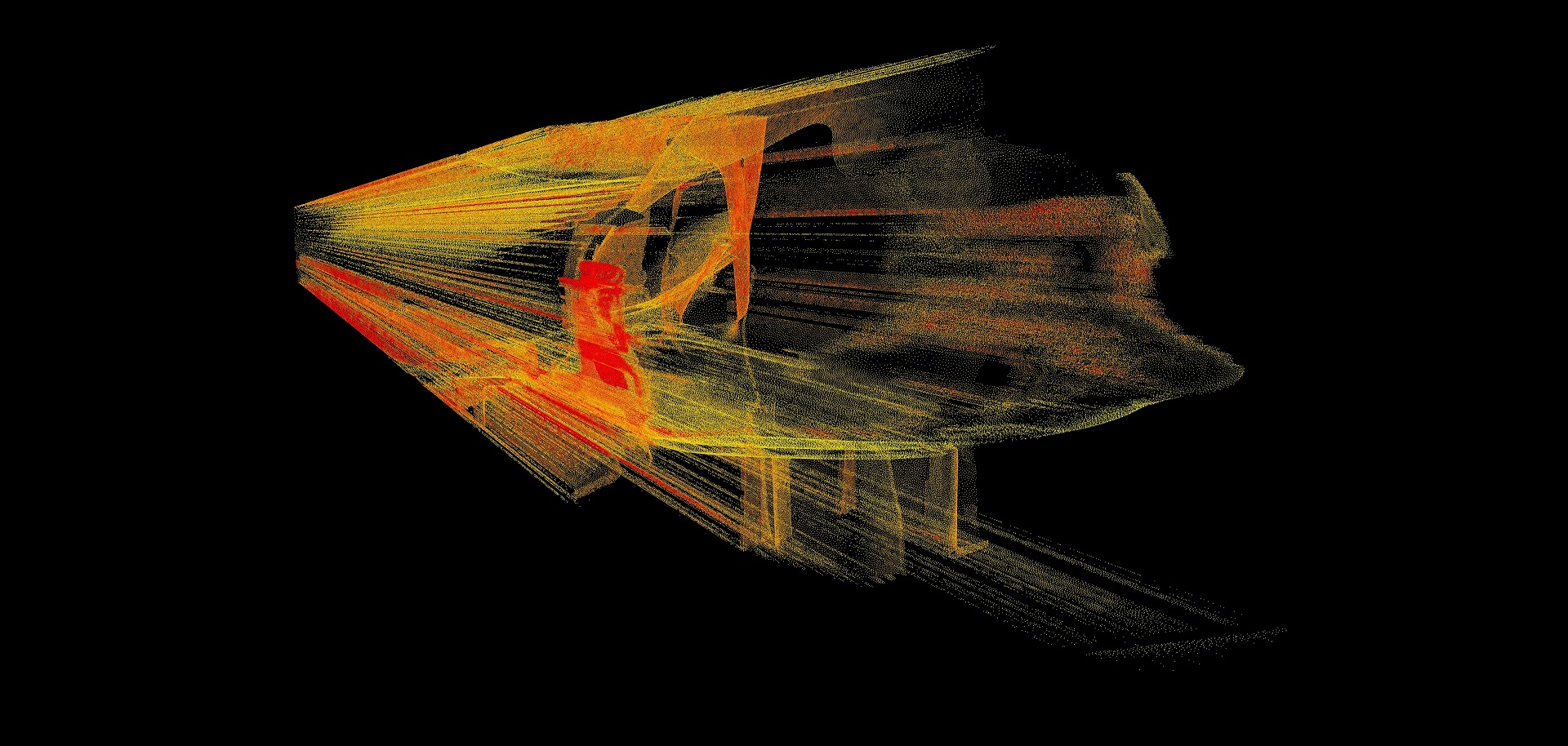 point cloud sample including rays
