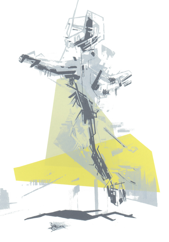 IMPRESSION I   ·  screenprint on paper  ·  23 x 16 cm  