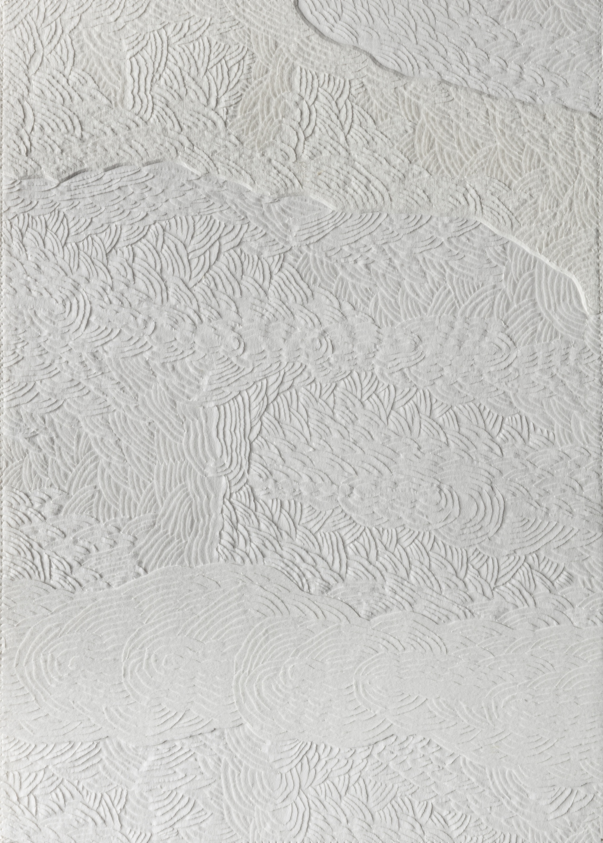  Untitled, 2015 . Cut and carved paper. 42 x 32 cm
