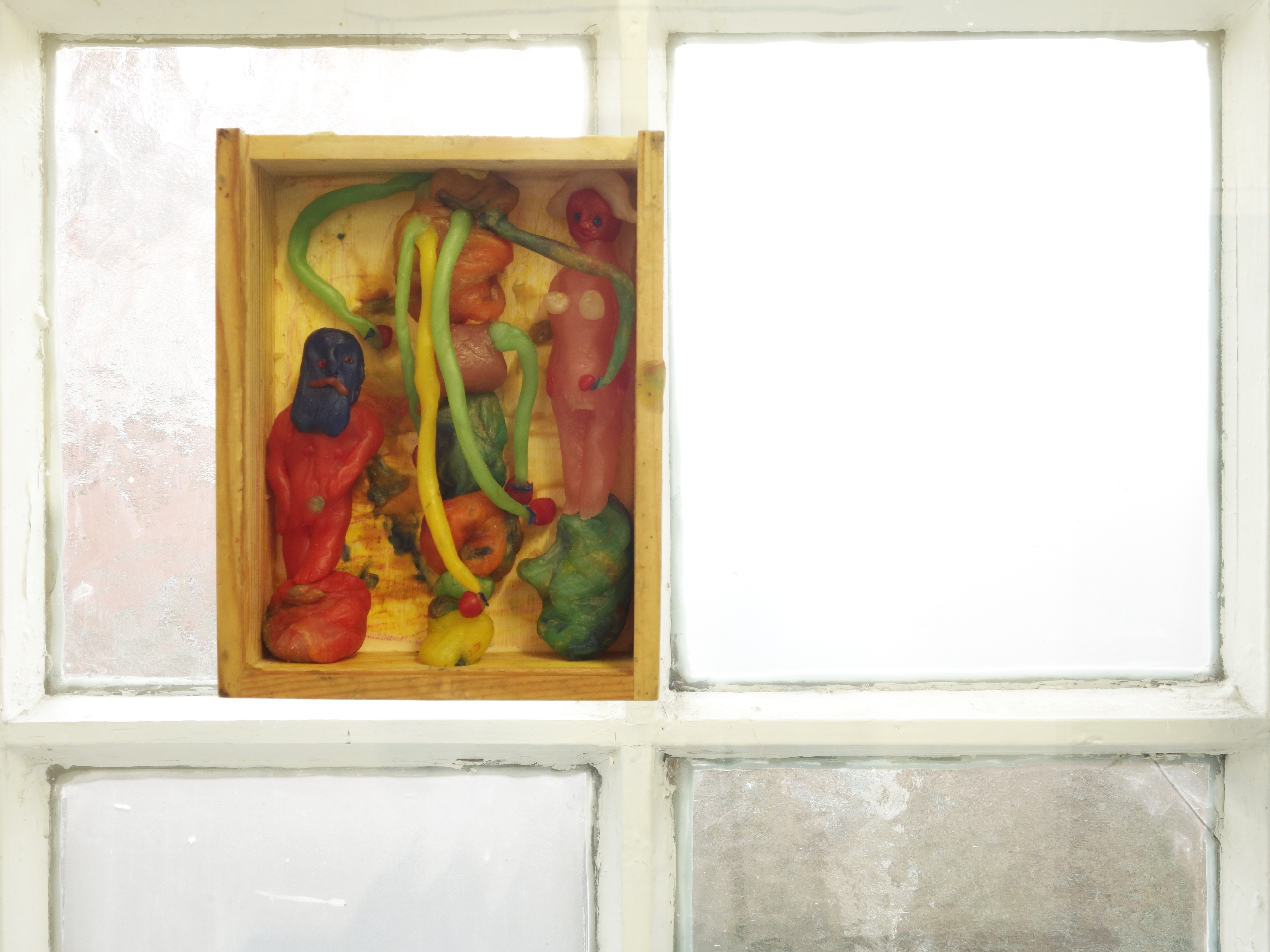 Eden 2019 wood box, wax 4.5 x 16 x 12.5 cm