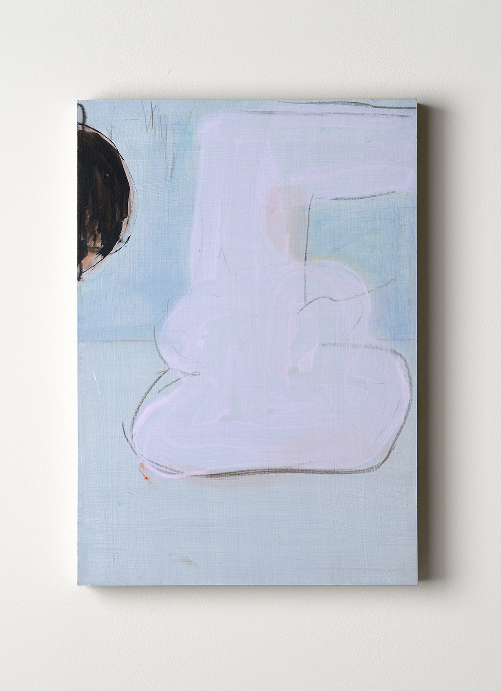 'Impossible Vase' - Acryl paint, charcoal, acryl paint, ink, gesso and pencil on mdf panel, birch frames, 50 x 35 x 5 cm