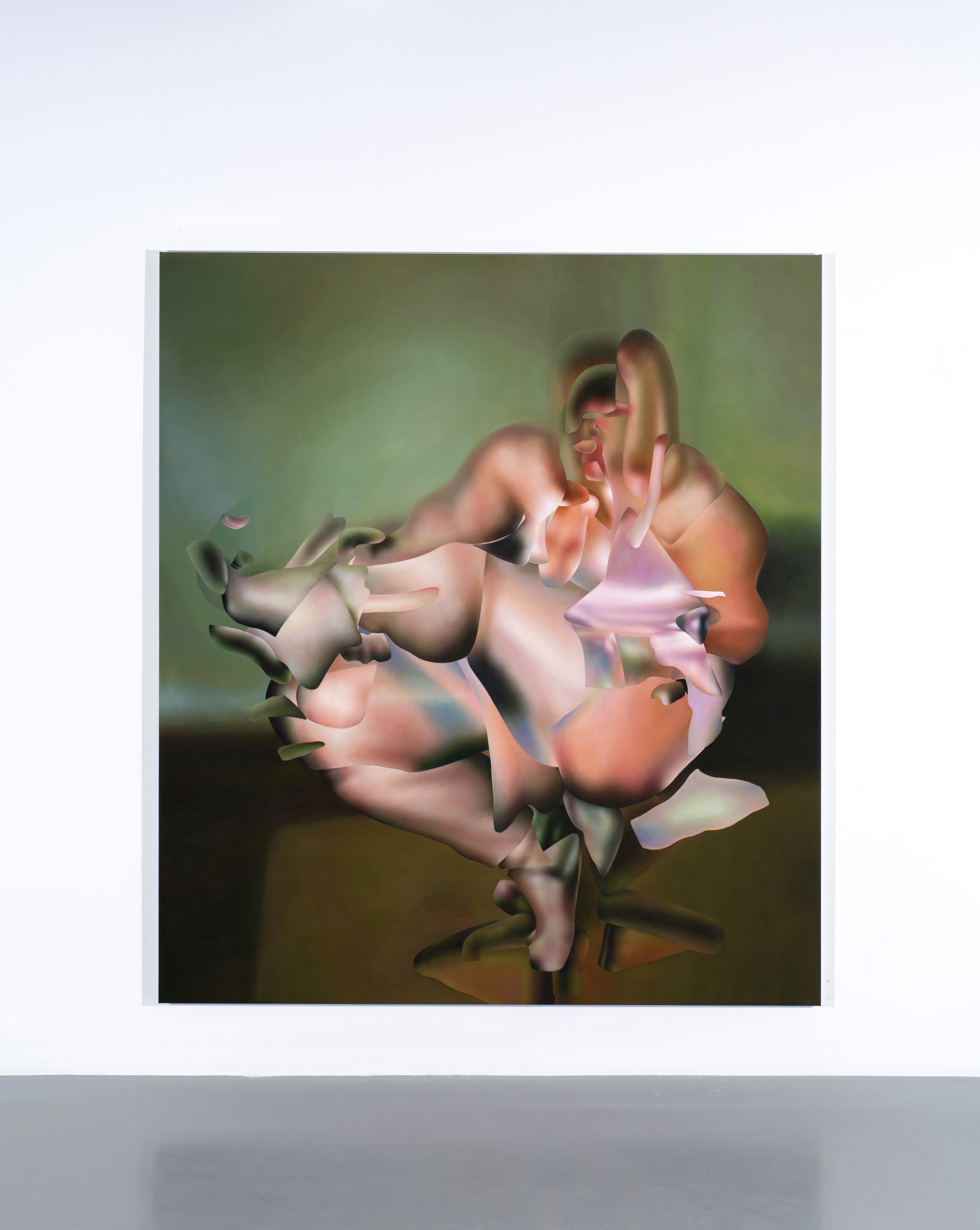 Pussyfooting, 2024, Oil on canvas, 87 × 77 in | 221 × 195.6 cm