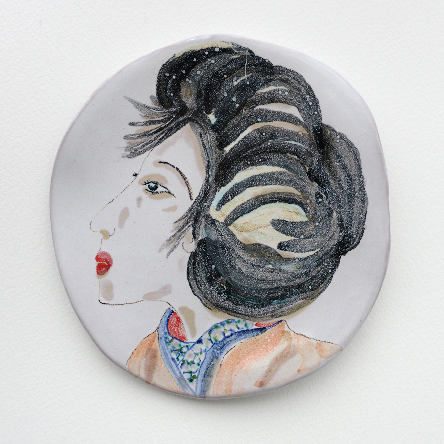 The chirping of insects. 17 x 16cms SOLD