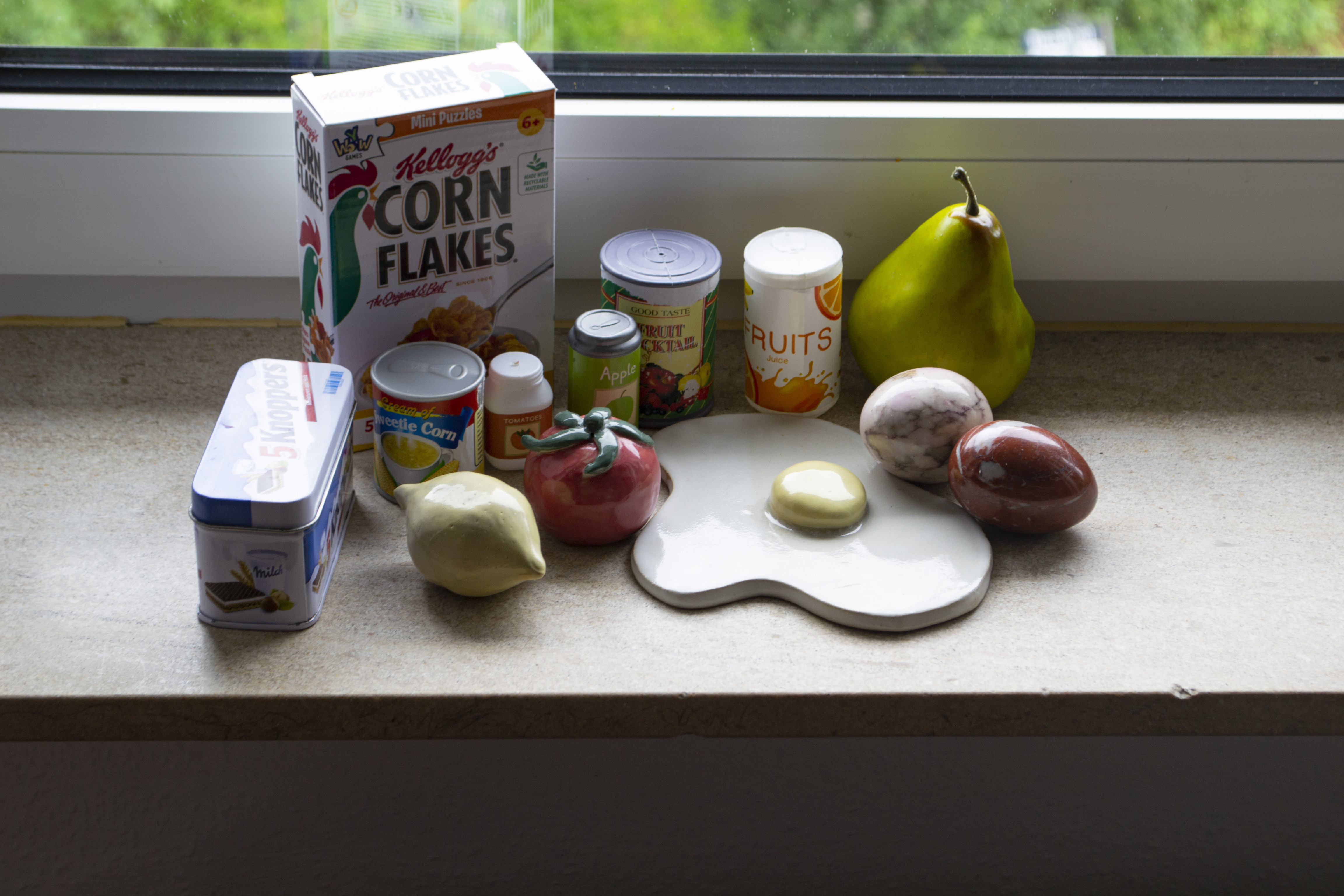 Dont Play With Your Food!, 2025-, Collected Food-related objects, Varying Dimensions. 