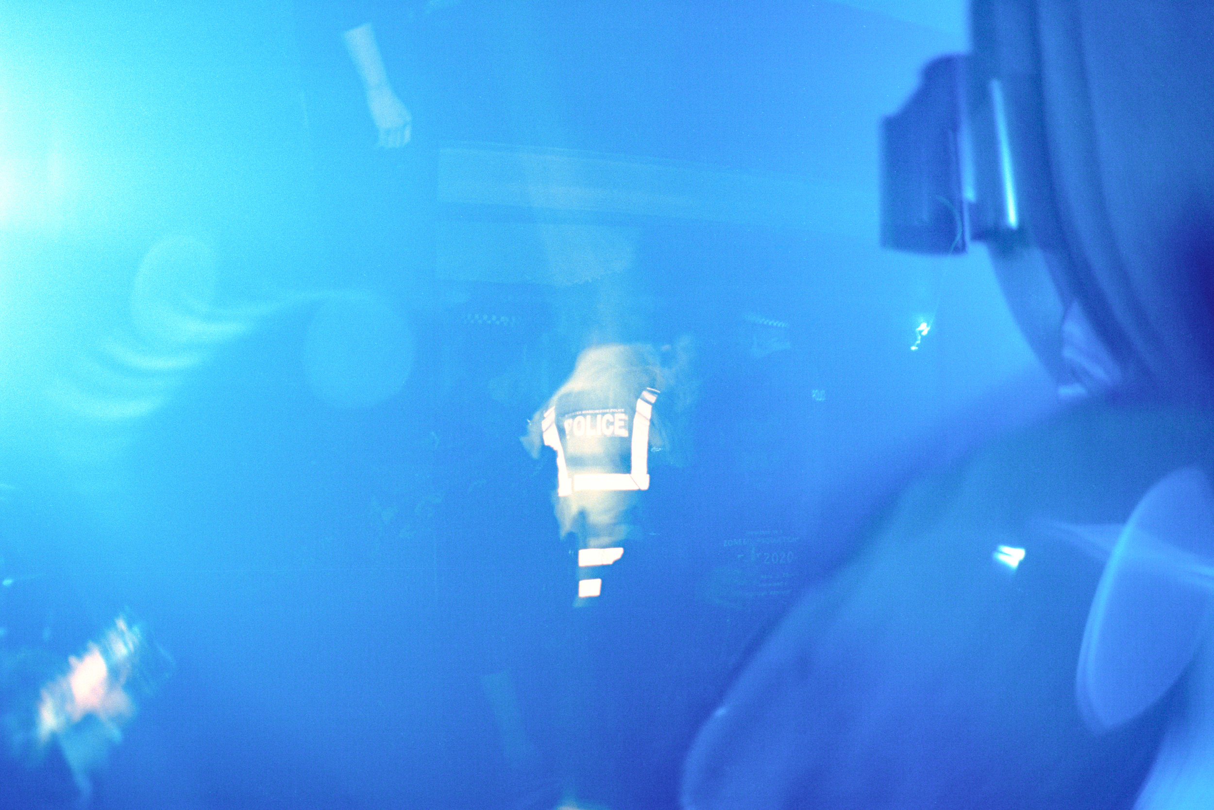 'Police in the dance' , Manchester