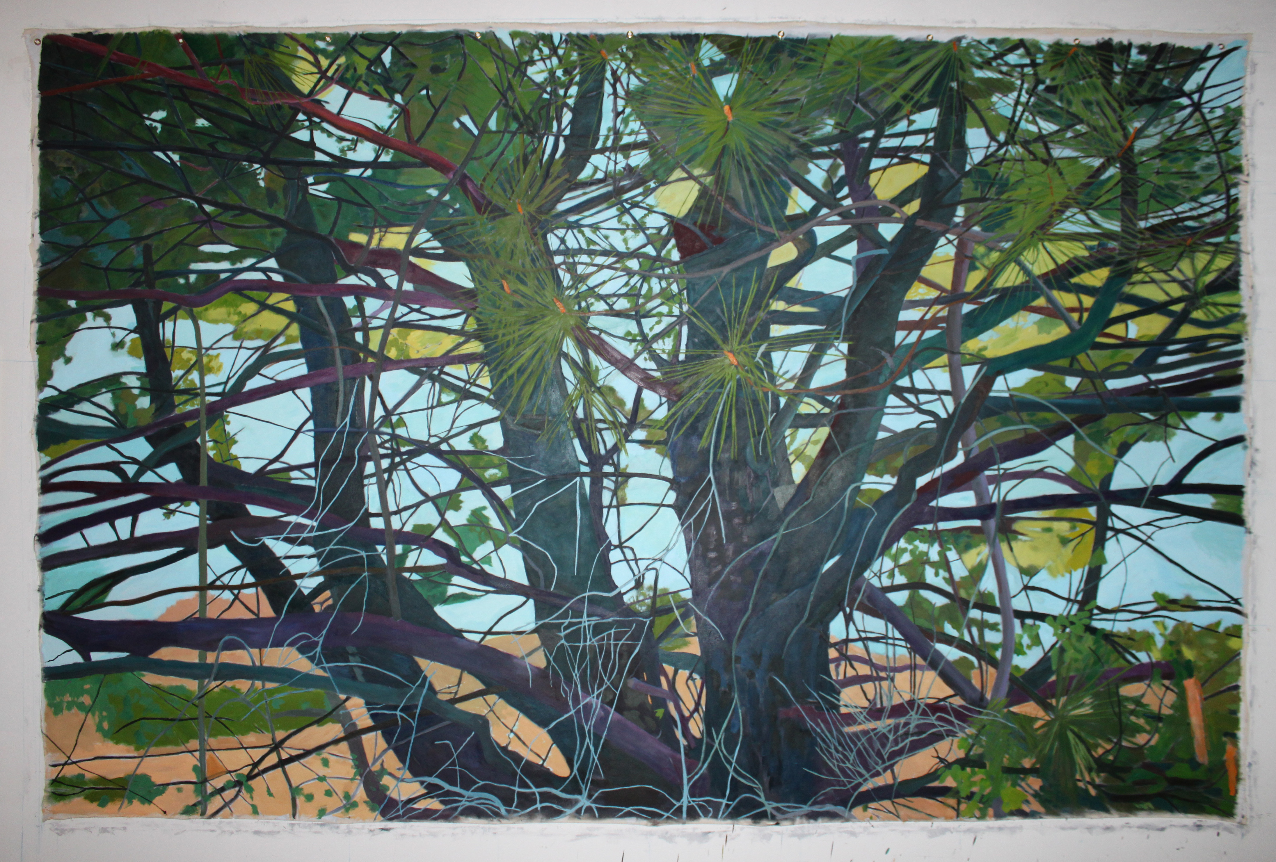 Griffis Pine. 2014. oil on canvas. 96" X 144"