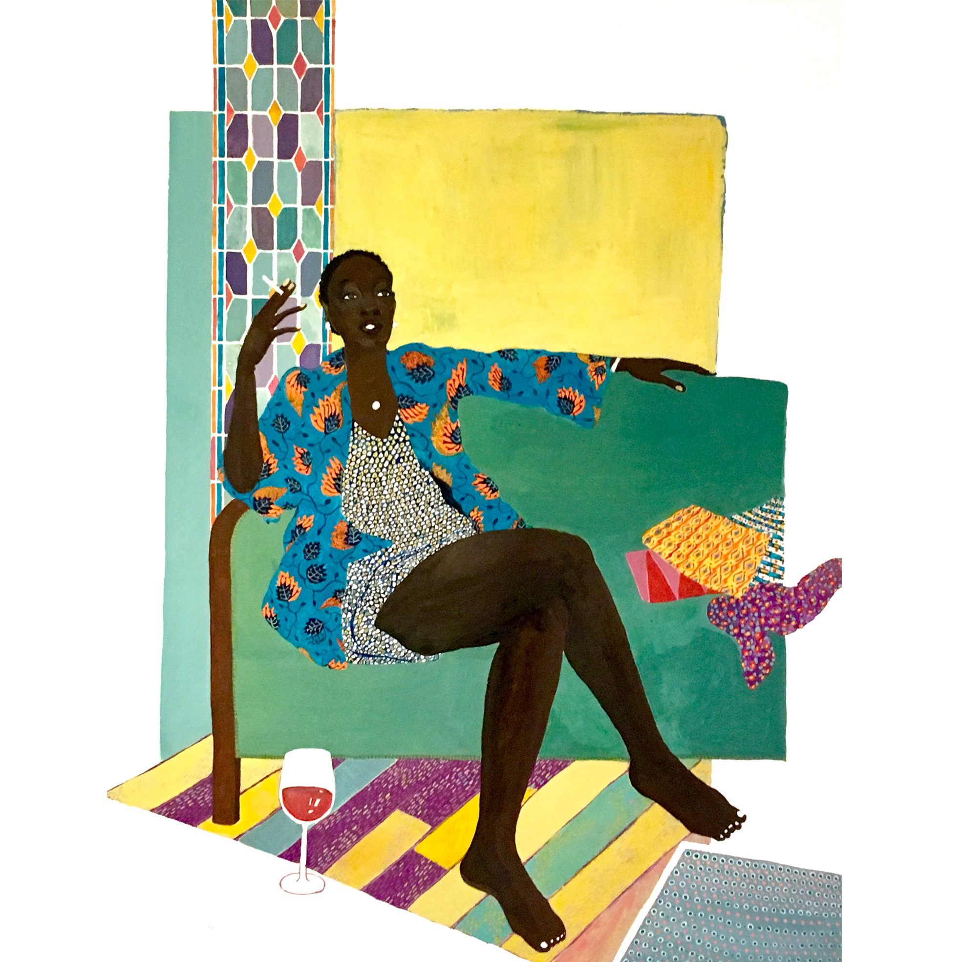 Une femme puissante (Oumou D.), Uma mulher poderosa, 50 x 65 cm