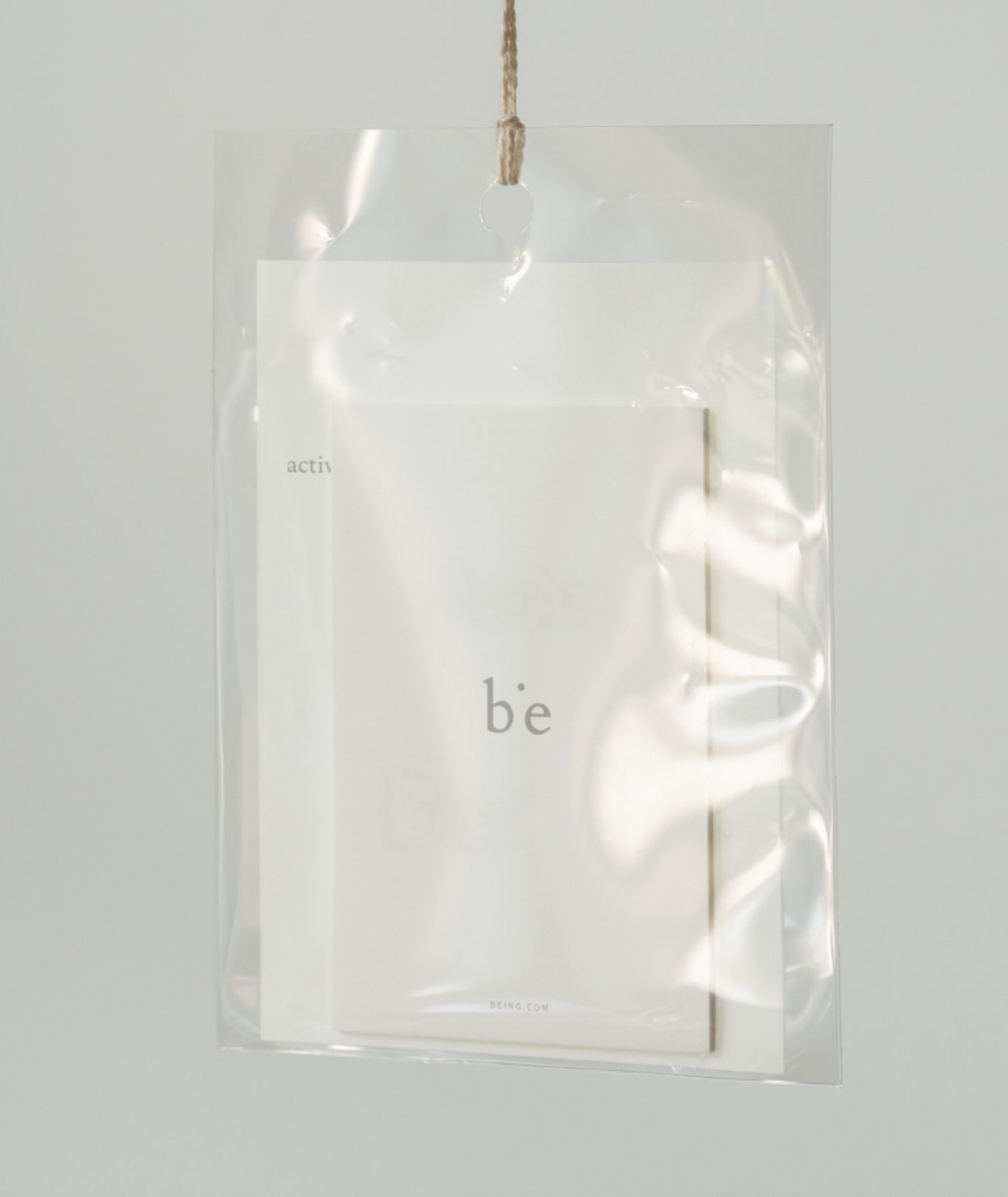 Be ing — Brand Mark, Hang Tag Visualisation