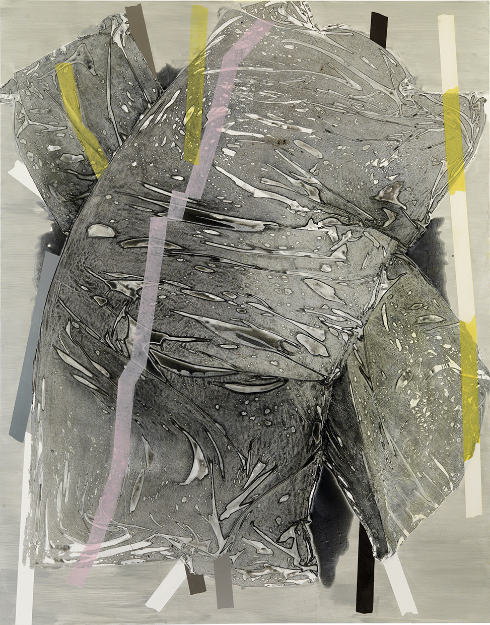 Untitled, acrylic on polyester canvas, 76 x 60", 193 x 152 cm