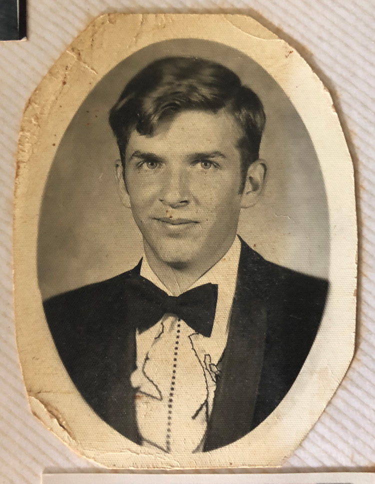 My dad's graduation portrait, 1973