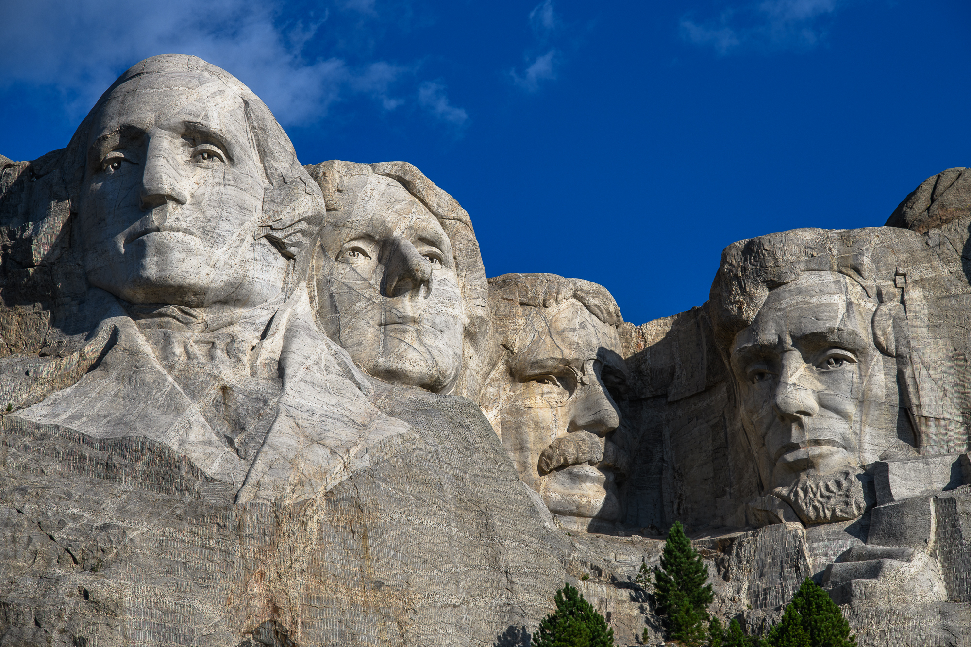 Le mont Rushmore dans les Black Hills avec ses 4 présidents ,  Keystone, près de Rapid City, Dakota du Sud.