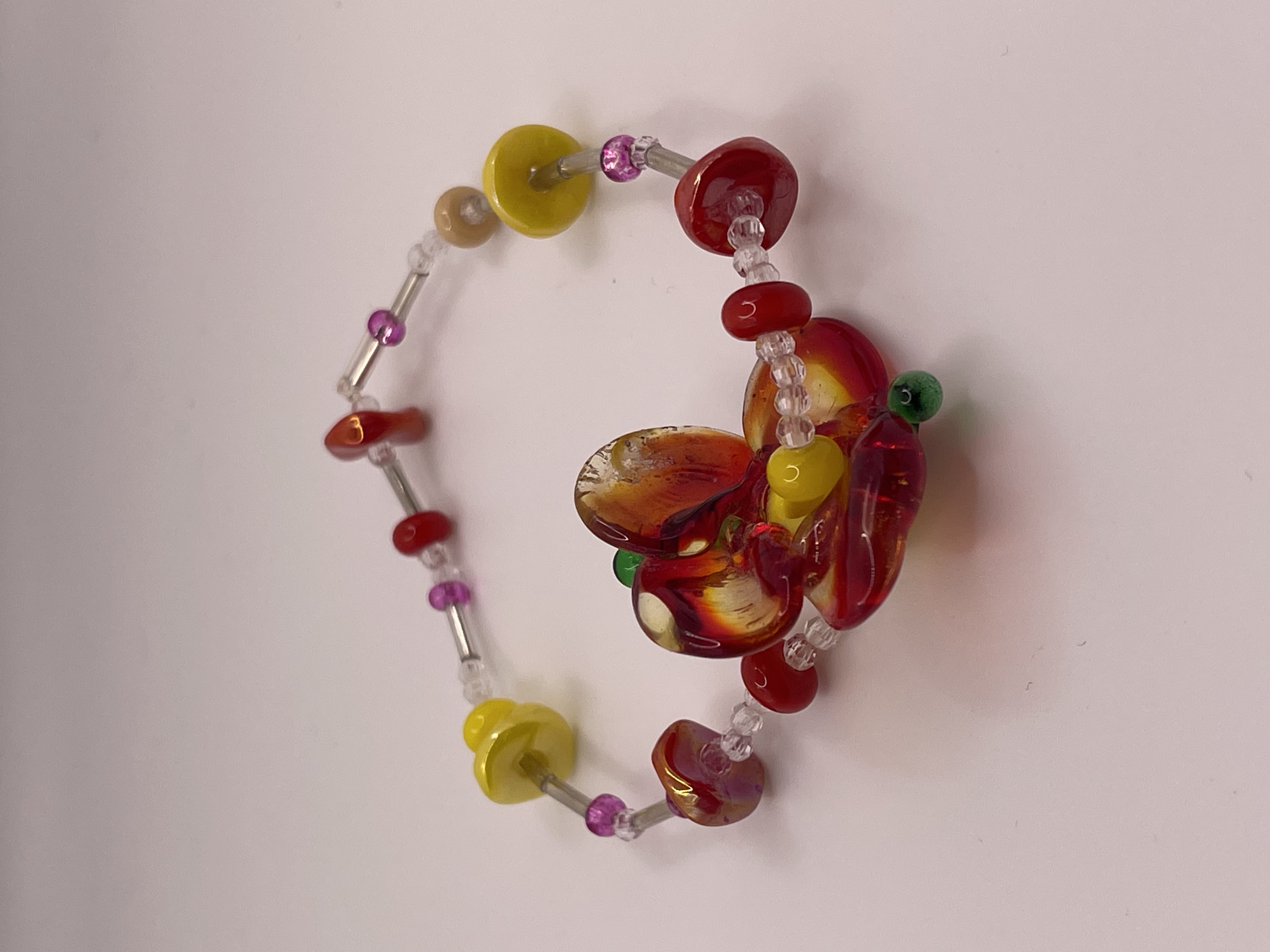 Flower, Bracelet, Glass, 2024