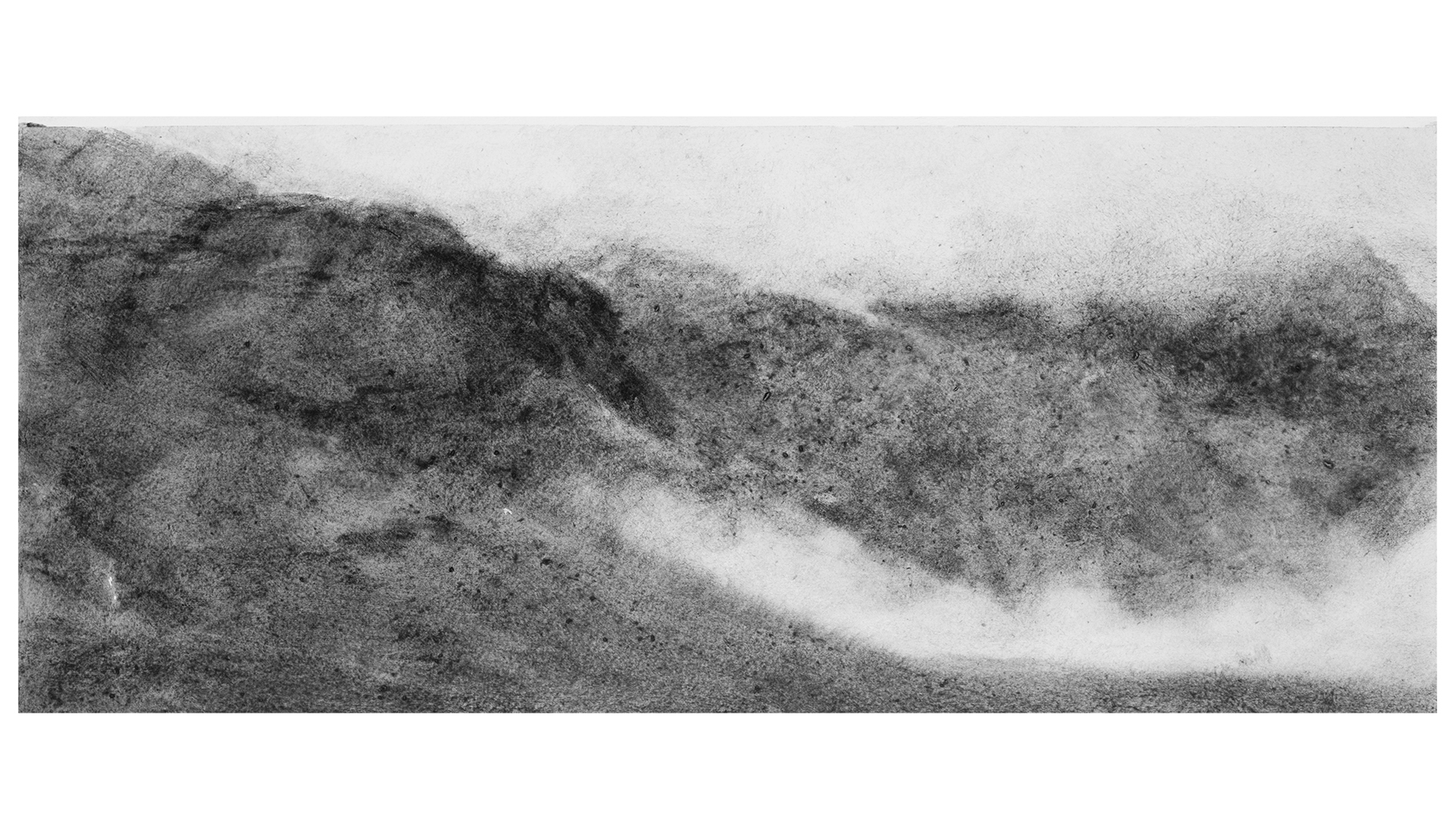 Pente (XII) [Slope (XII)]gouache on paper20,5 x 49 cm, 2024