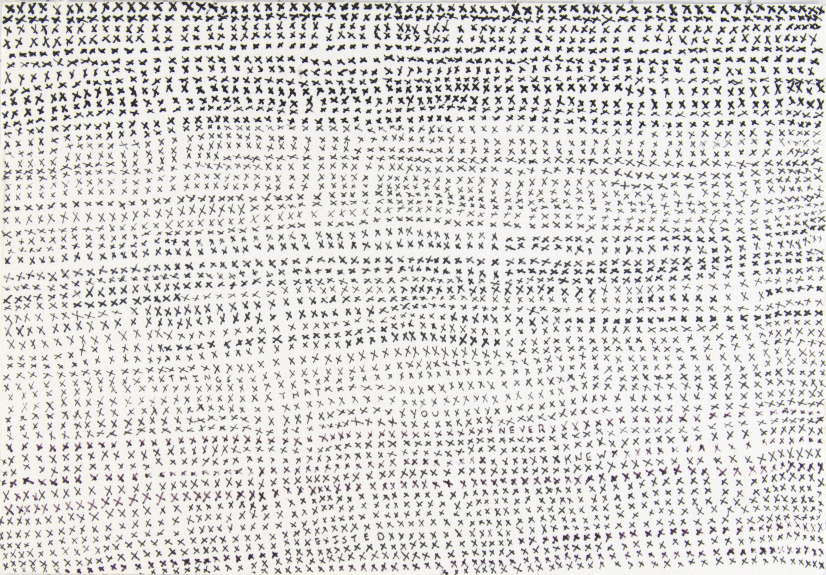 Amazing Things You Never Knew Existed, ink/paper, 5 x 7"