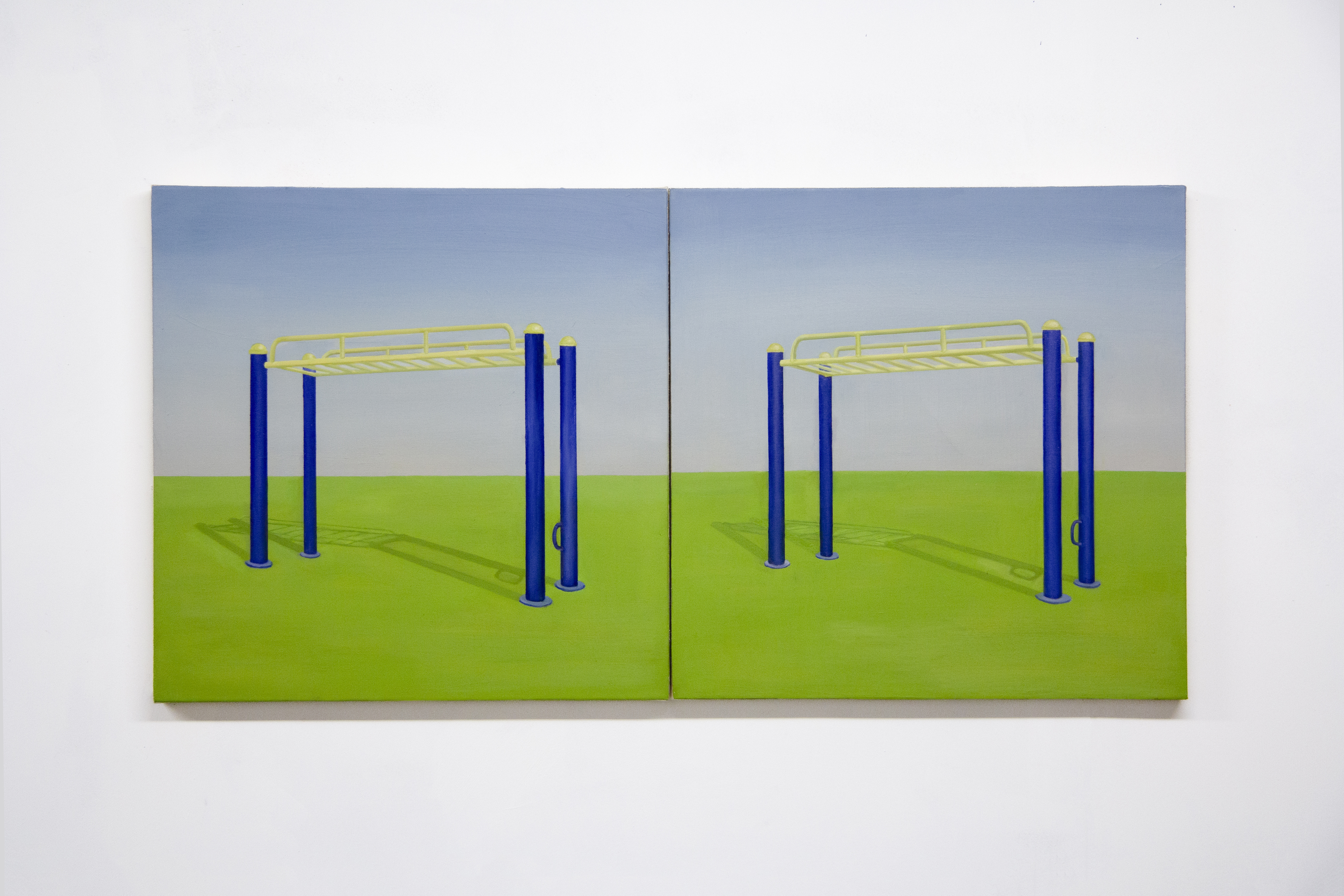 6 not 7, 2024 Oil on canvas，55 × 55 cm  Each