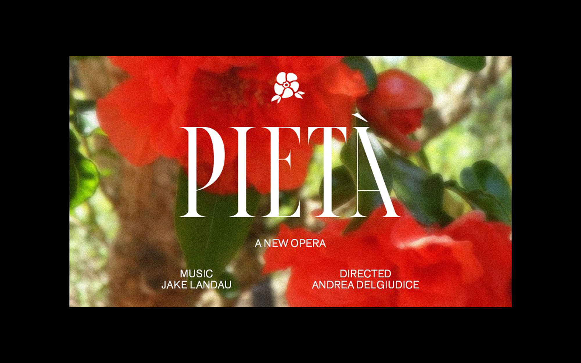 Custom Lettering for 'Pieta: A New Opera'