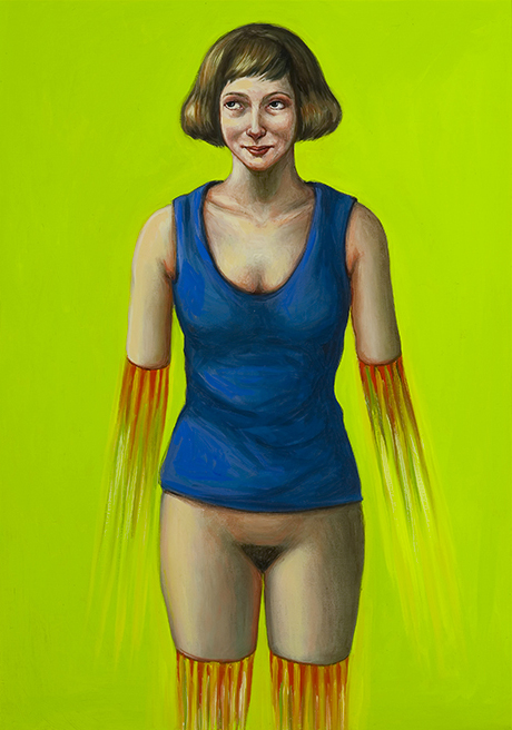  LA DONNA RAZZO 2   2007 olio su tela cm 45X35