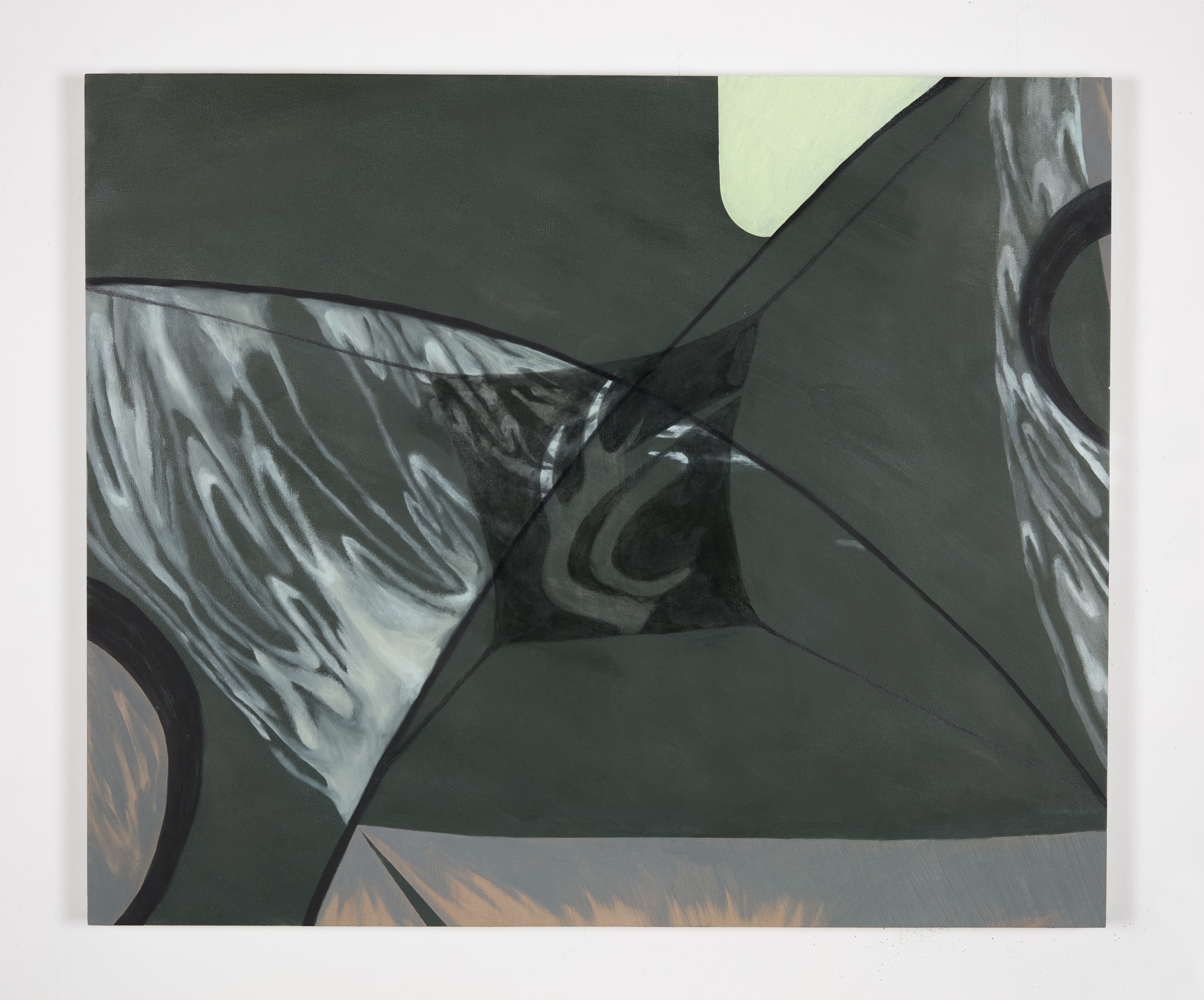 Eclipse, 2024, Oil paint on board, 36”x30”.