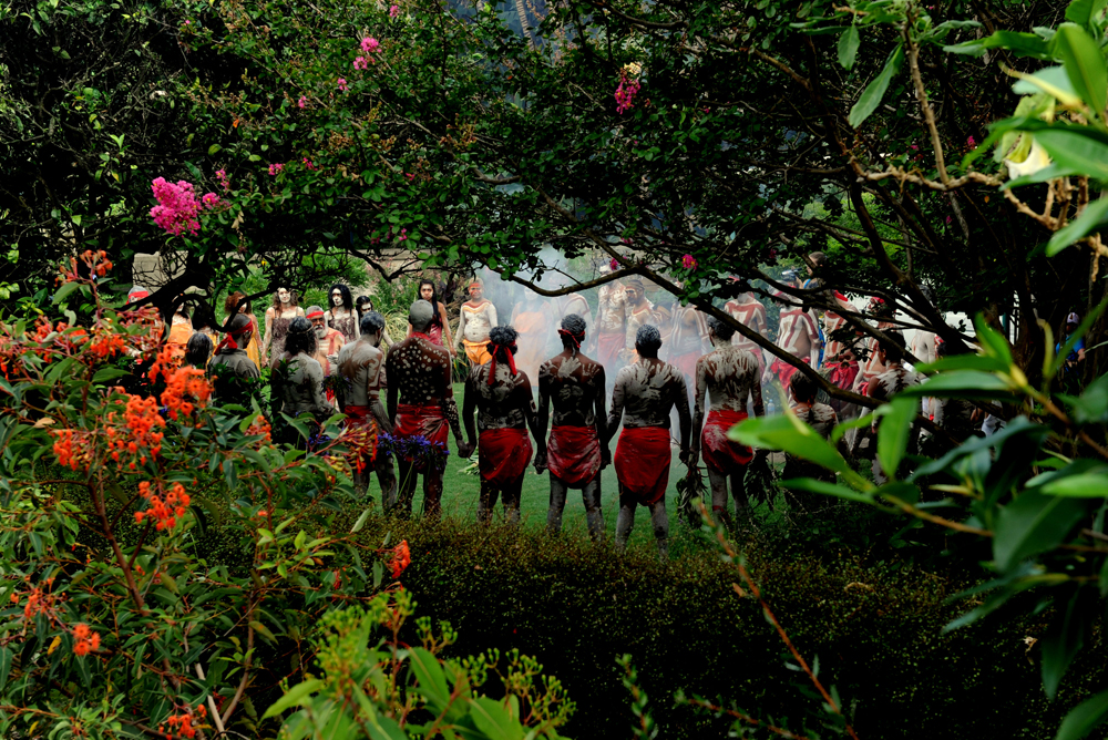 Smoking ceremony Australia Day 2011