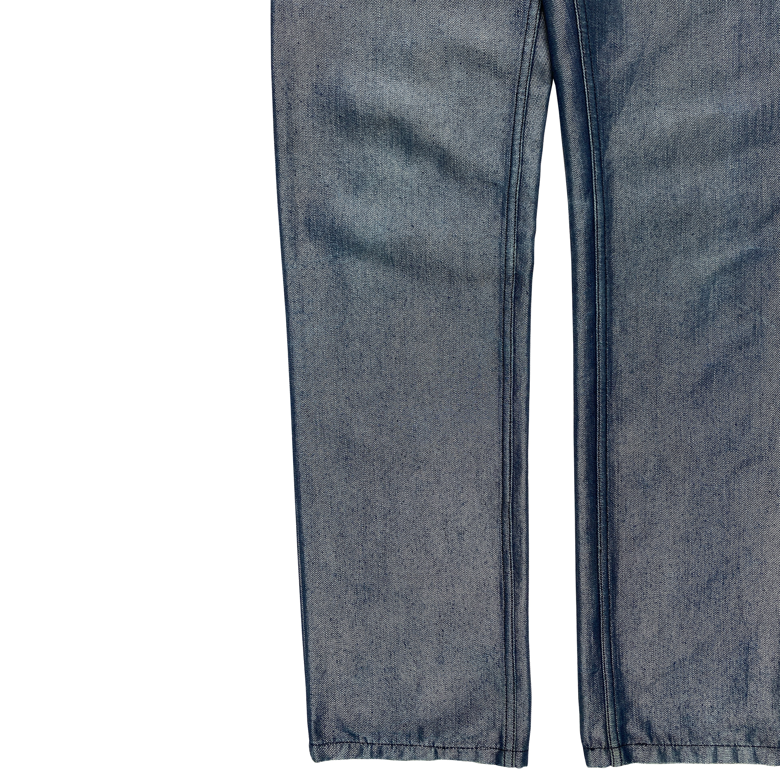 Helmut Lang, A/W 1997-98 Polypropylene Coated Denim Jeans - La 