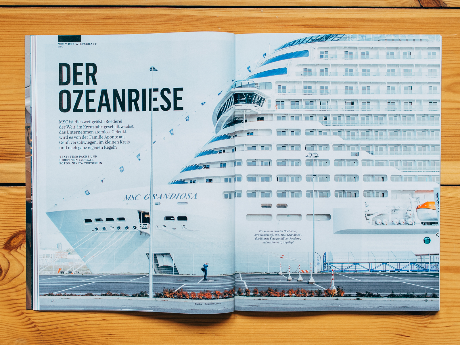 CAPITAL / MSC Cruise Ship Reportage / Januar 2020