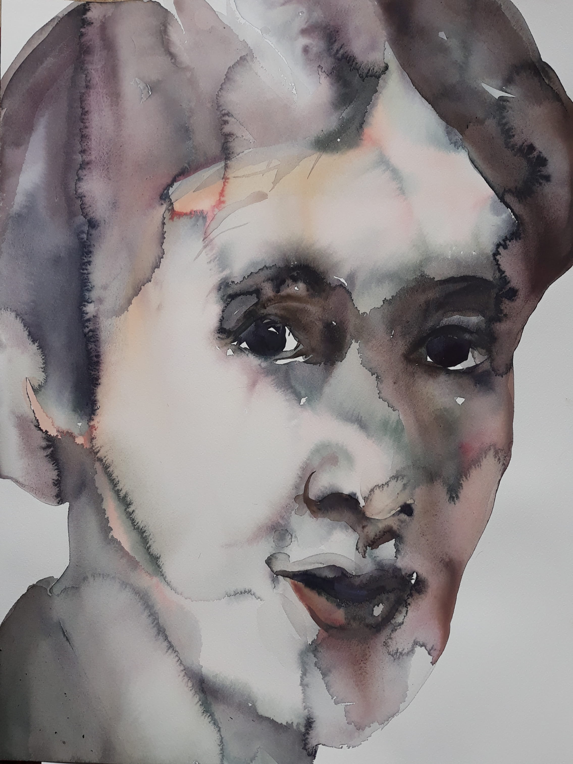 Virginia Woolf, aquarelle, 42x65cm, 2019