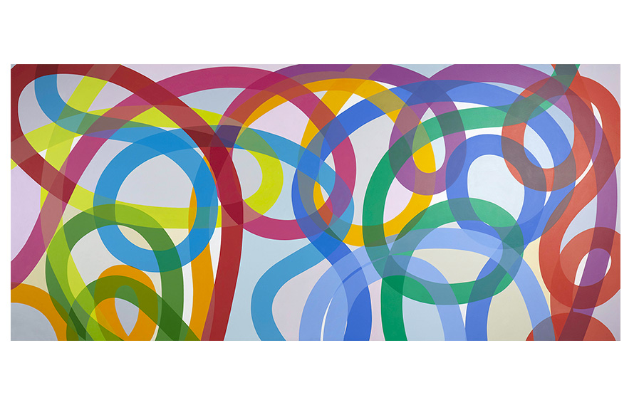 Untitled GH5, 2016. Acrylic on Canvas, 195 x 430 CM