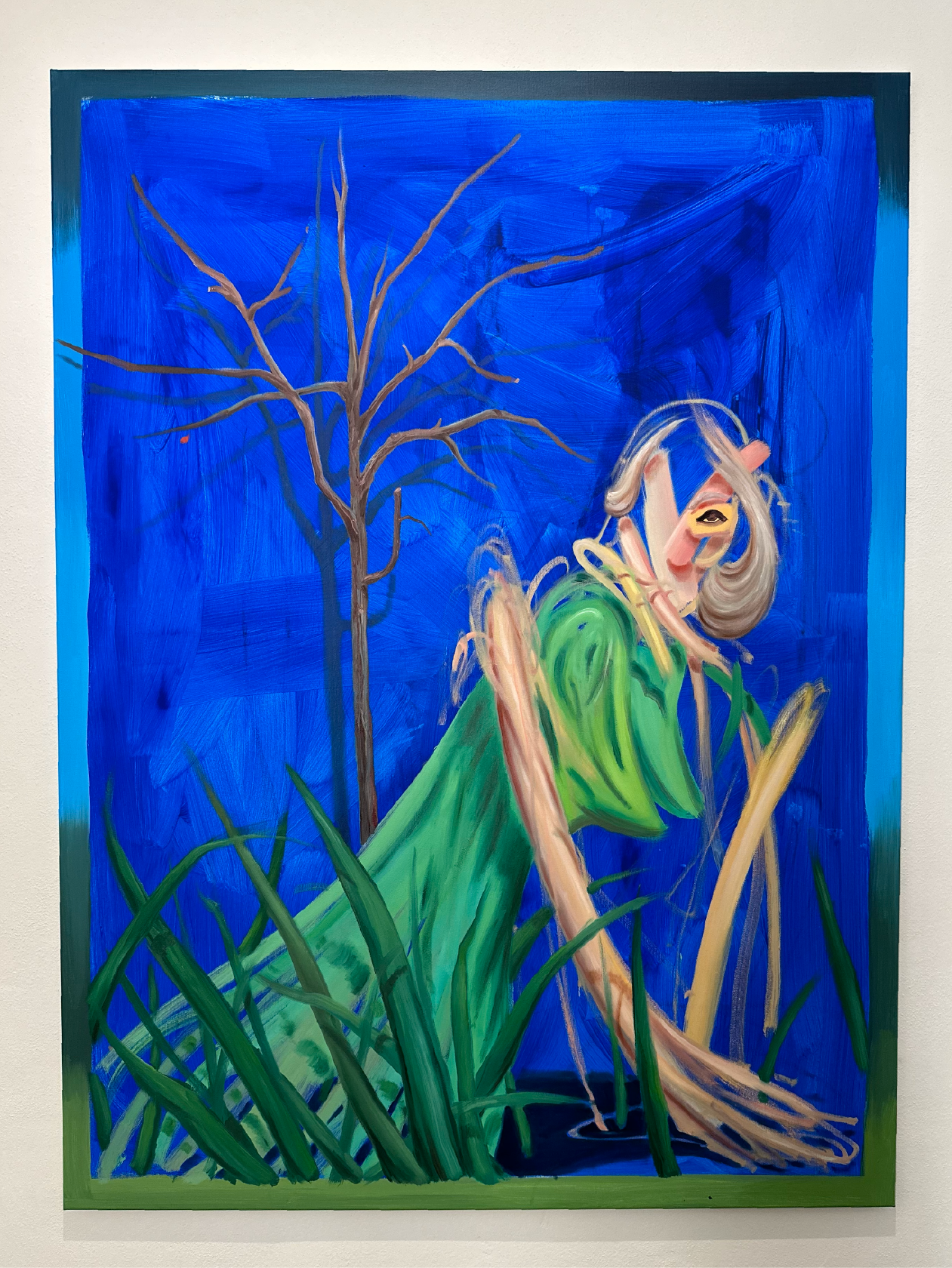 Jan Soumar   Lady in the grass    olej a akryl na plátně155 x 115 cm *cena na vyžádání 