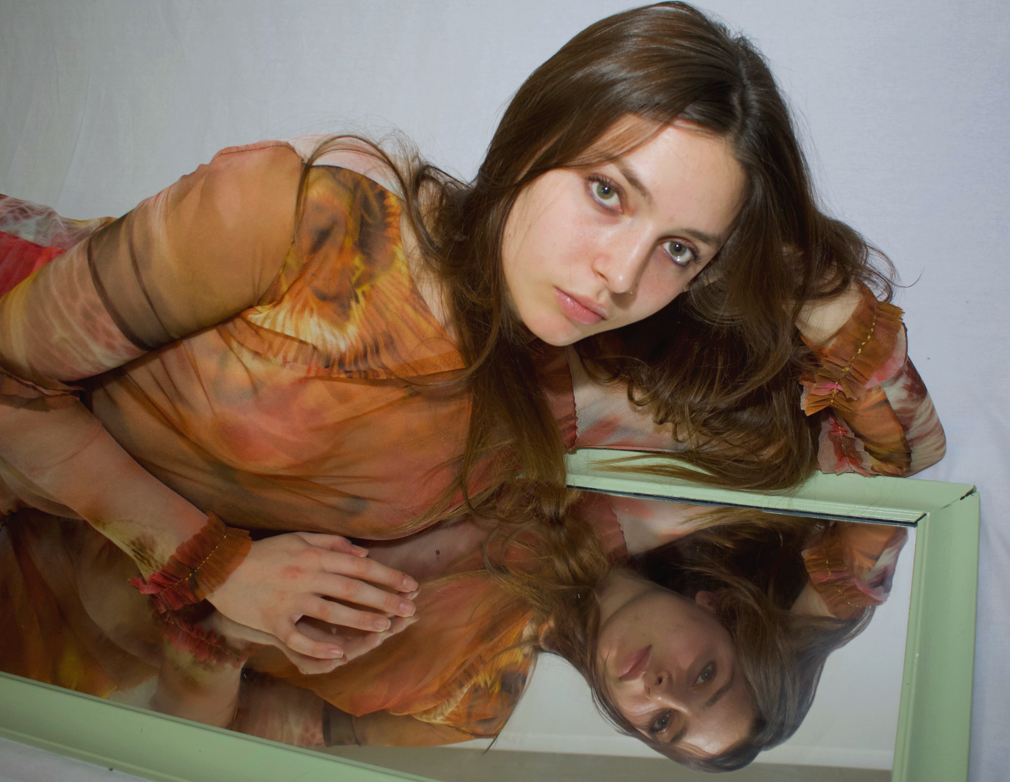 Fashion photography featuring designer, seamstress, and model Lily Kennedy; photo inspired by Unif photoshoot