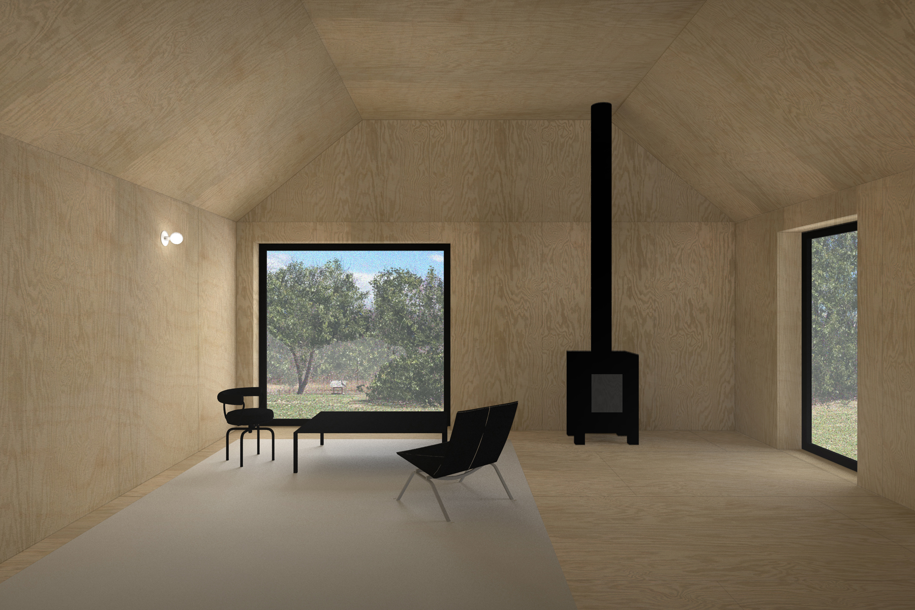 ● View of loft space / Germantown Barn / Frederick Tang Architecture / Role: Project Manager / Brooklyn, NY (2019-21)