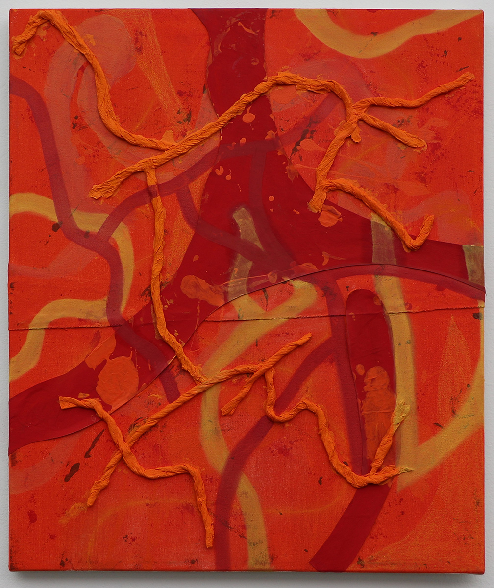 UntitledAcrylic, Oil, Pastels, and Paper on Canvas 20x24"