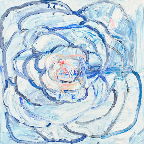 Synchronicity #2, 2019, oil on canvas, 30 x 30 in (private collection)