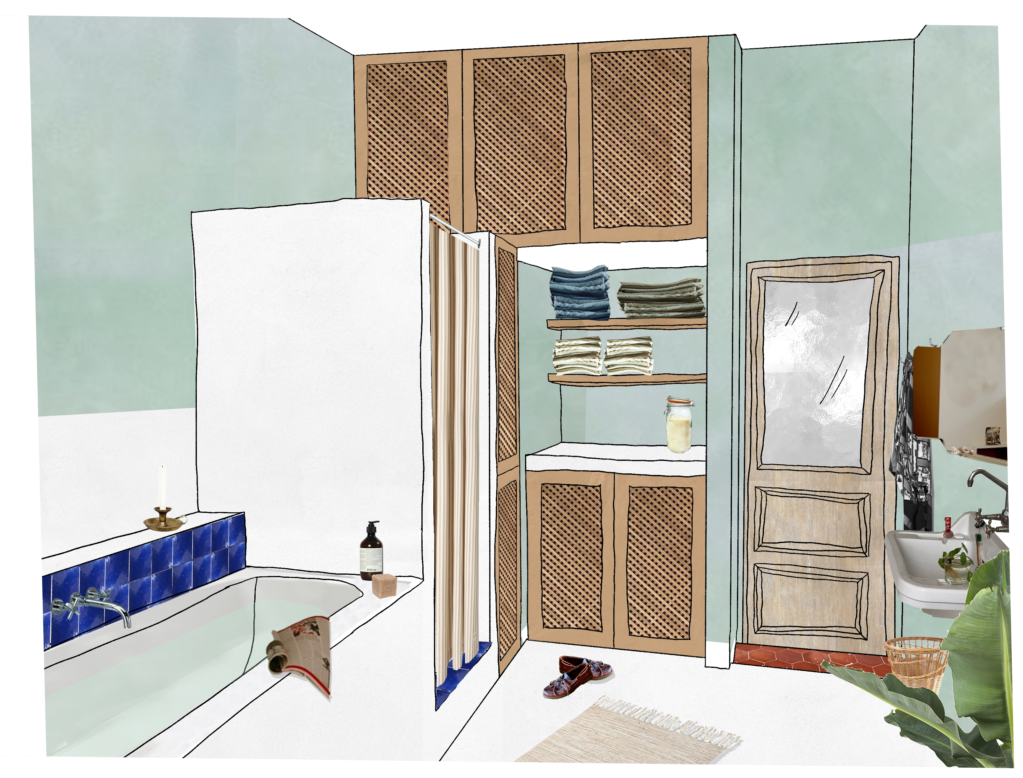 Design, Architecture, Architecture d'Intérieur, Archi d'intérieur, Designer, Marseille, Architecte, Alma Remion, Décoratrice, Décorateur, Archi, Illustration, Illustrateur, Illustratrice, Restaurant, Bar, Café, Commerce, ERP