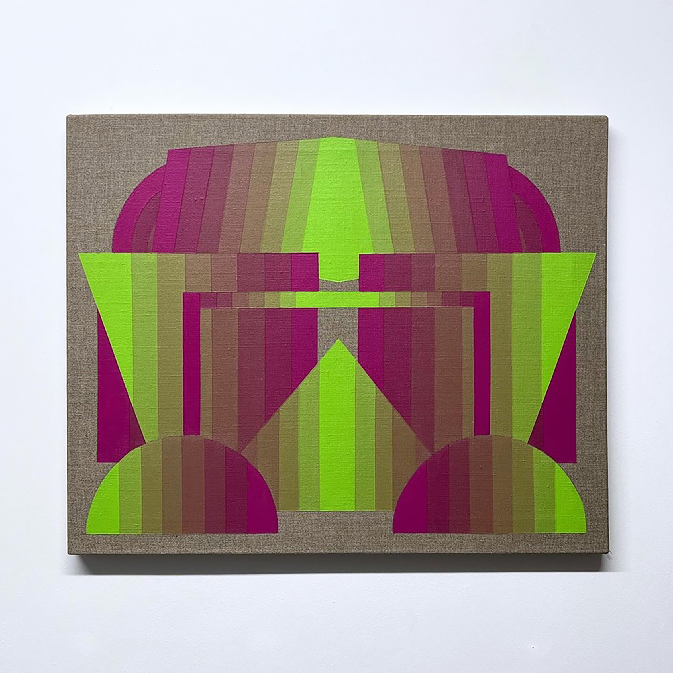 Machbands (chroma) LXXIX, 41cm x 51cm, acrylic on linen