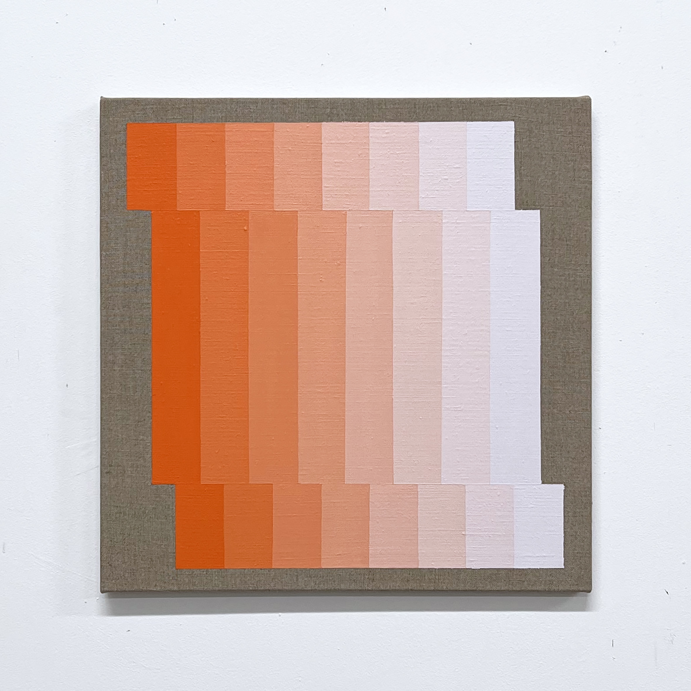 Machbands (chroma) XII, 40cm x 40cm, acrylic on linen - £250 (previously £400)