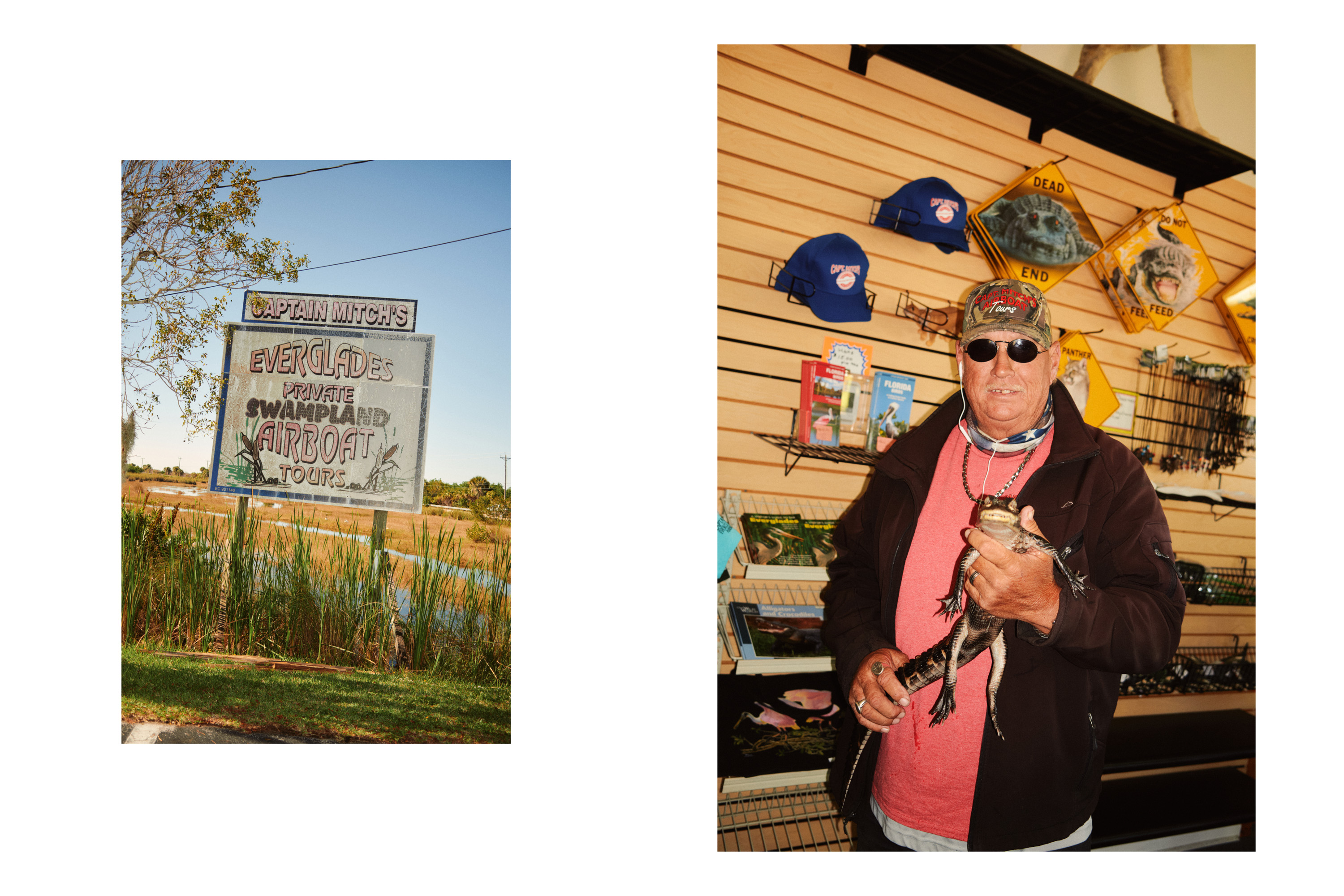 Documentary photography on Florida Everglades airboat tour, photographed by Dublin based lifestyle, fashion, and advertising photographer Alex Sheridan 