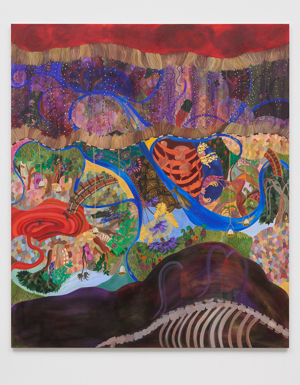 Garlic Hythe, acrylic on canvas, 195.6 x 167.6 cm, 2025, image courtesy of White Cube, photography by Theo Christelis