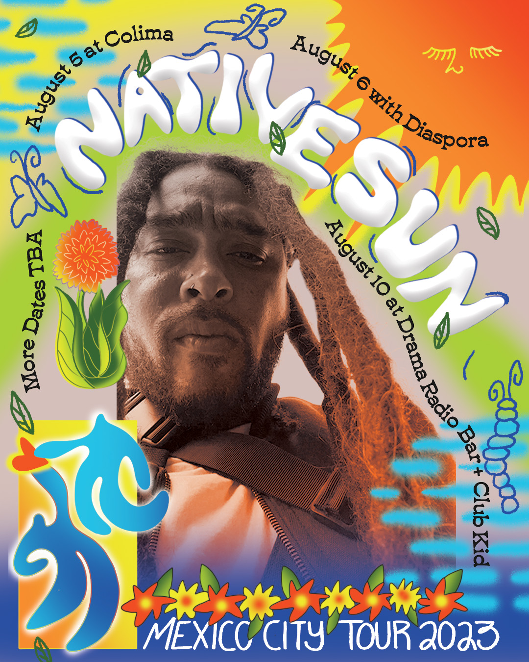 Nativesun Mexiso Tour Flyer, 2023, Digital