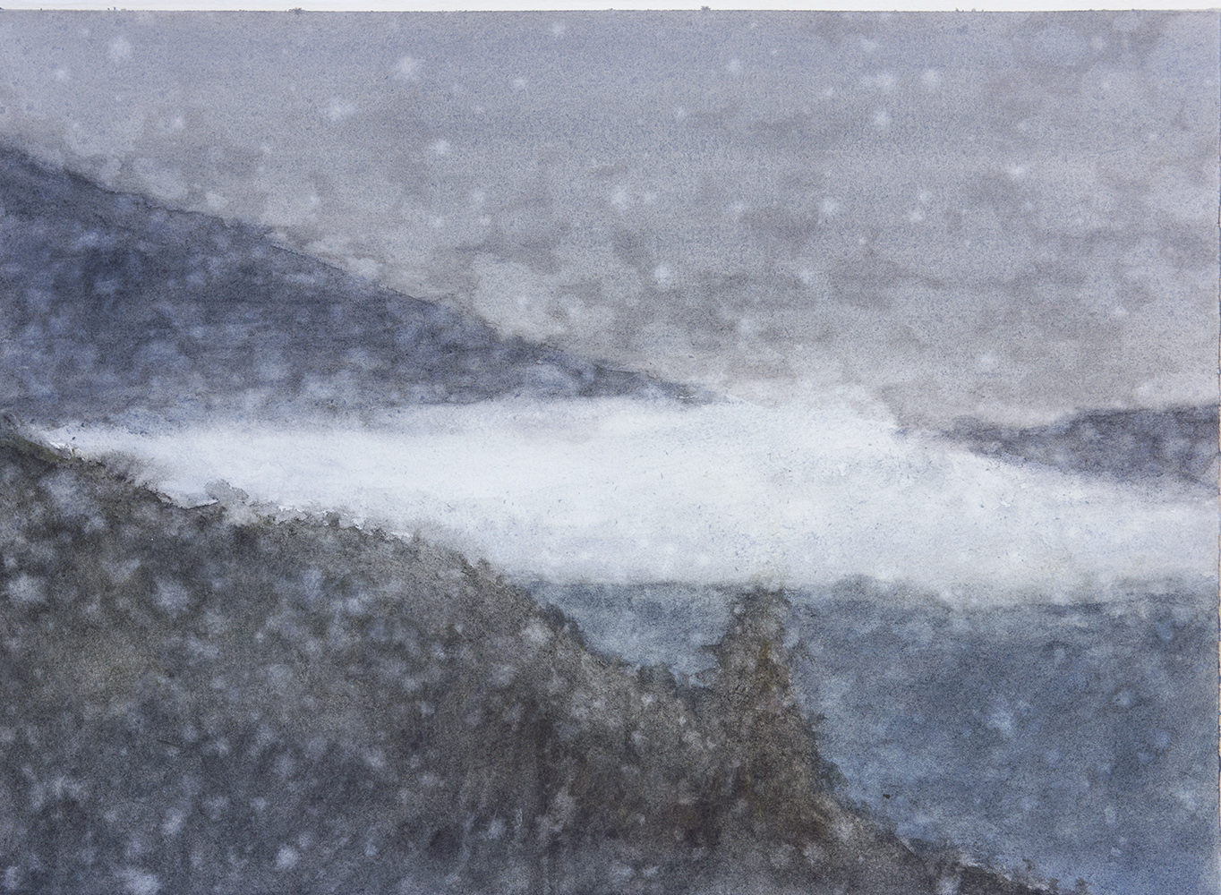 Pluie, nuage, soirwatercolour on paper28 x 38 cm, 2019