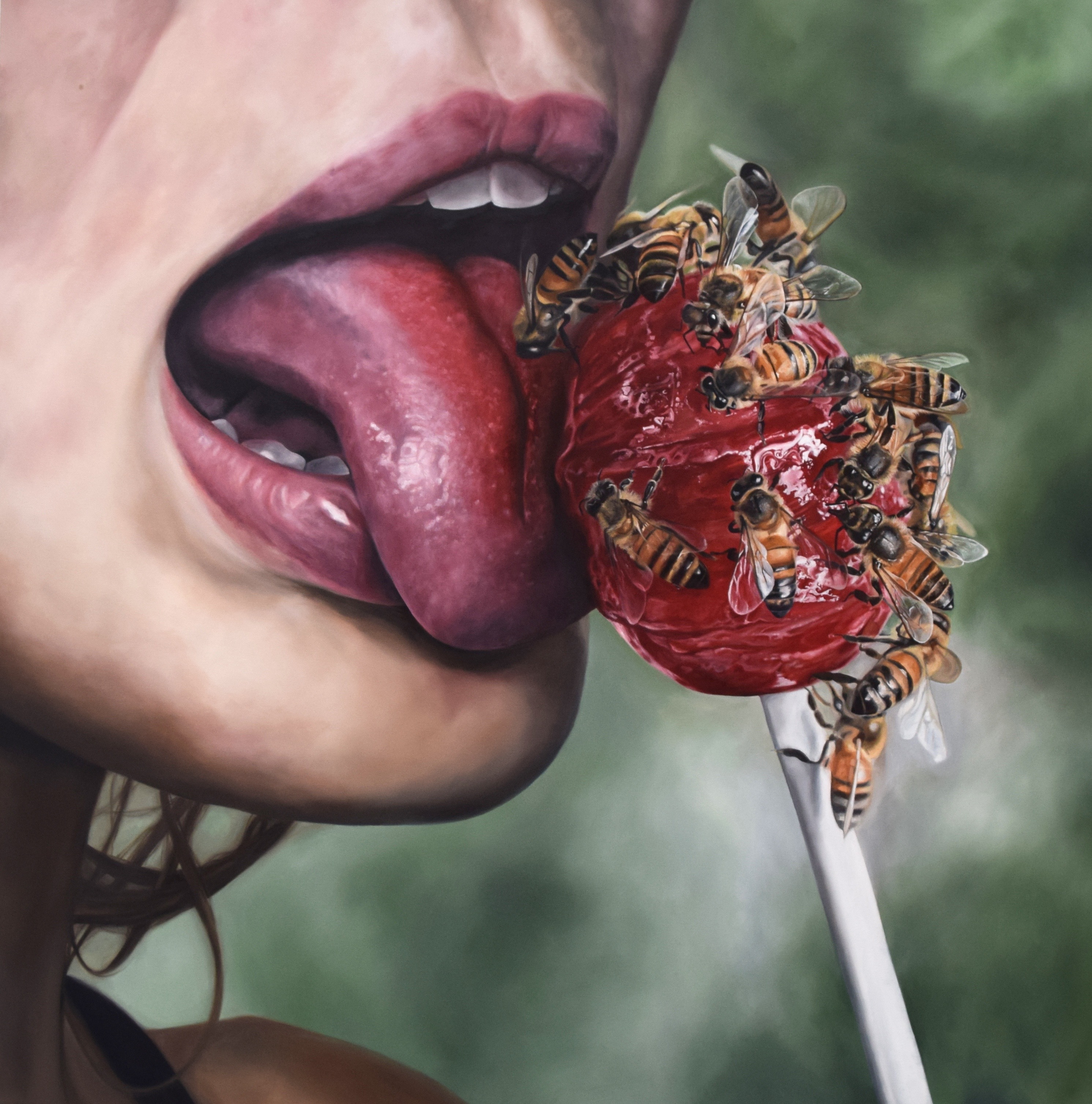 Treacherously Sweet 2016 Oil on Canvas 48"x48"