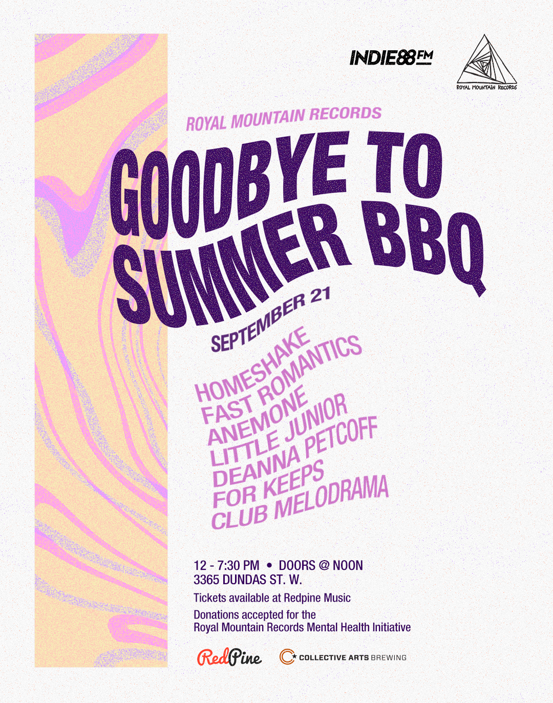 Poster for a local record company